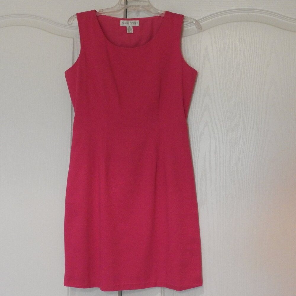 Casual Corner Sleeveless Sheath Dress, Pink, Size 6